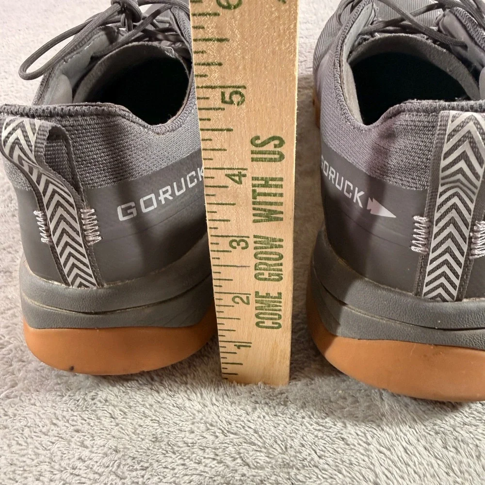 GORUCK Mackall Training Shoes Men 11 Grey Gum Sole Rucking Sneakers 811-11005300